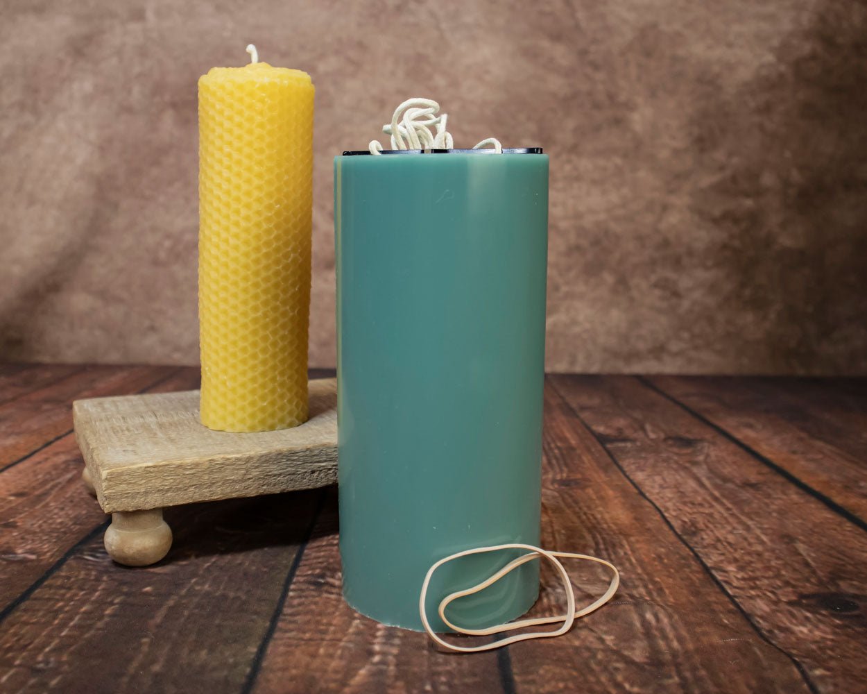 2x6 Honeycomb Pillar Urethane Rubber Candle Mold