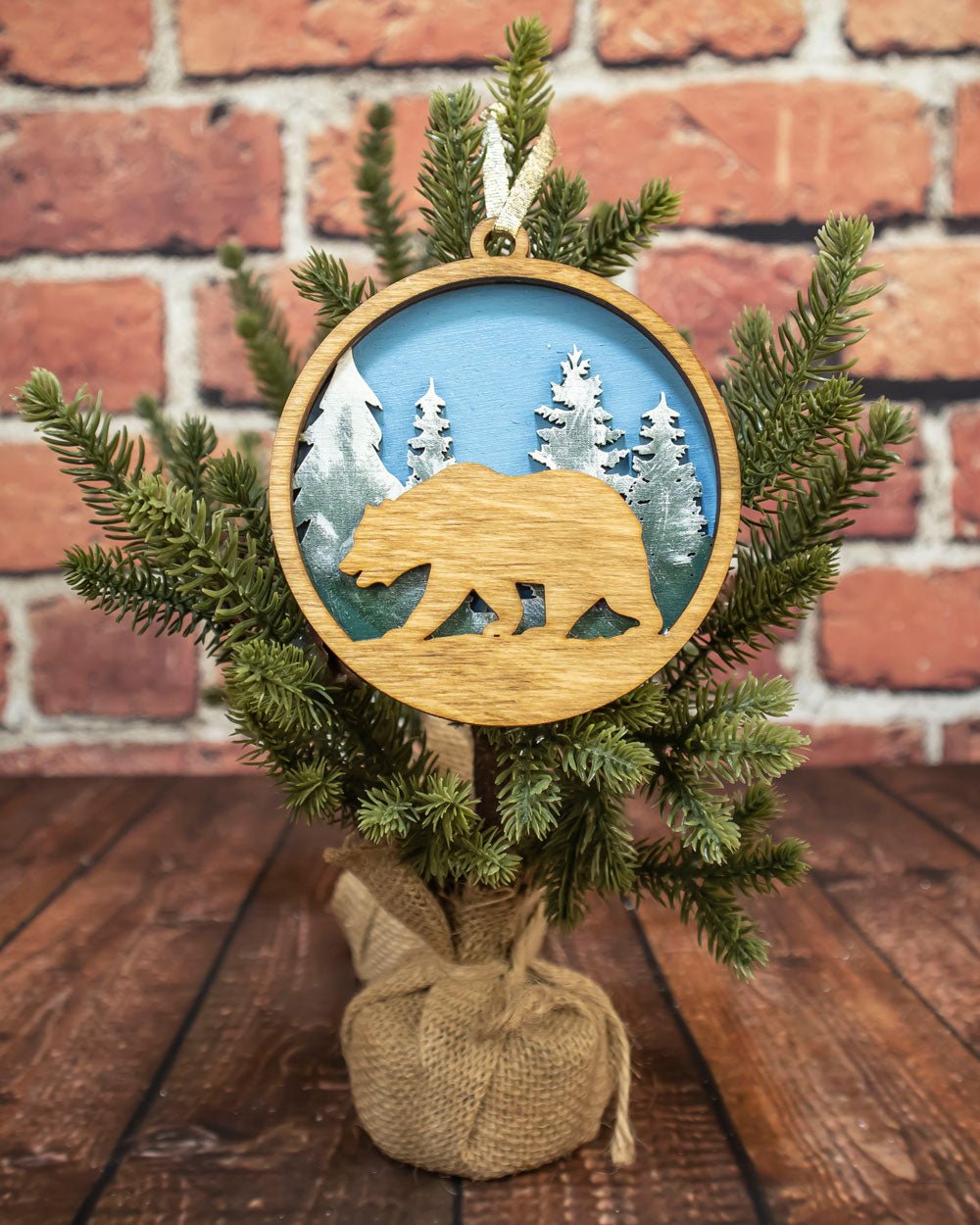 Bear Wooden Ornament