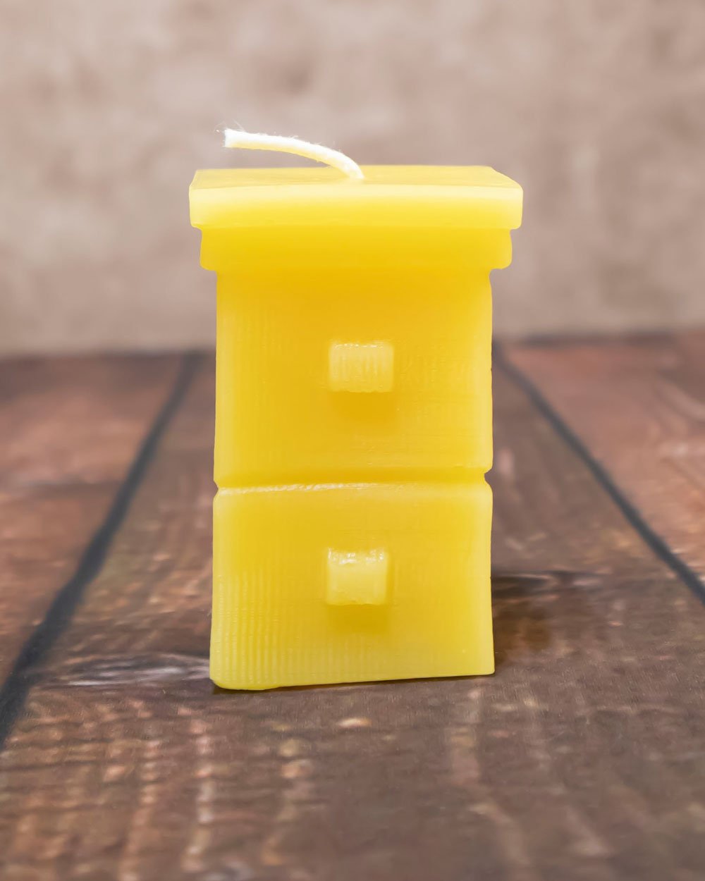 Beehive Box Shaped Beeswax Candle