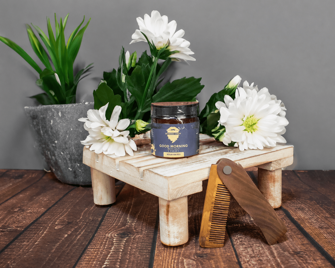 Good Morning Beard Balm with Comb