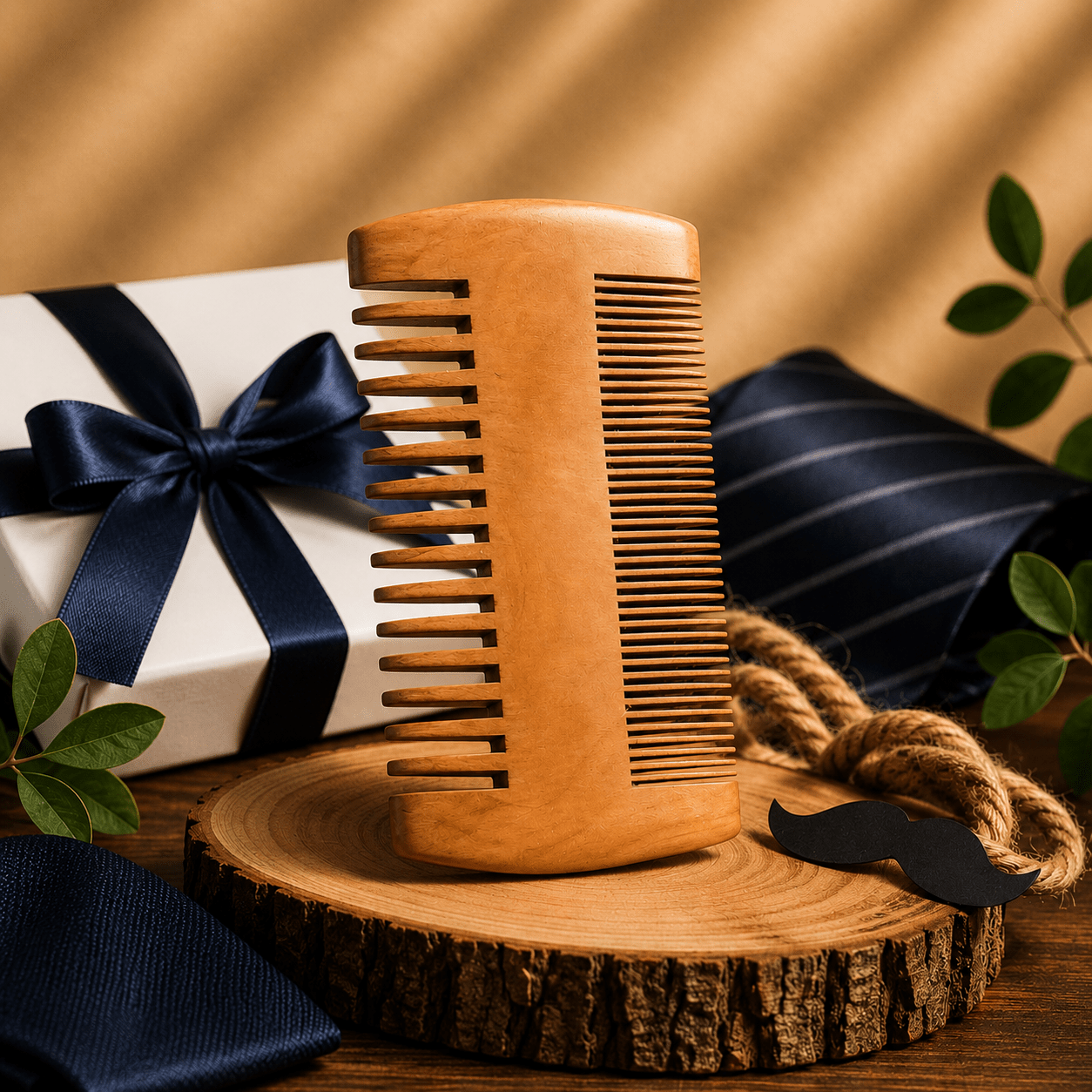 Wooden Beard Comb