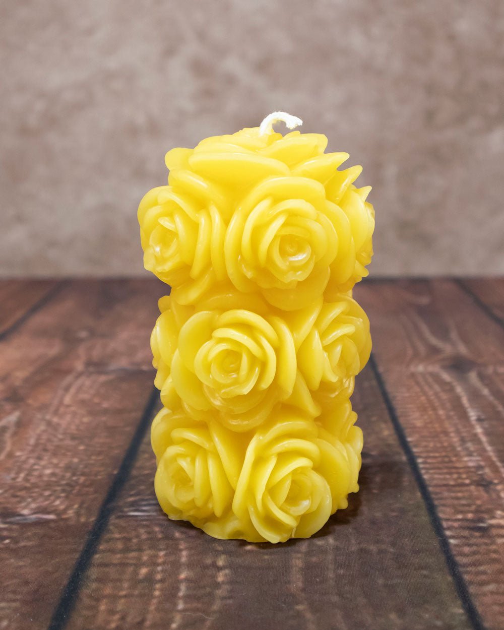 Fading Rose Pillar Candle
