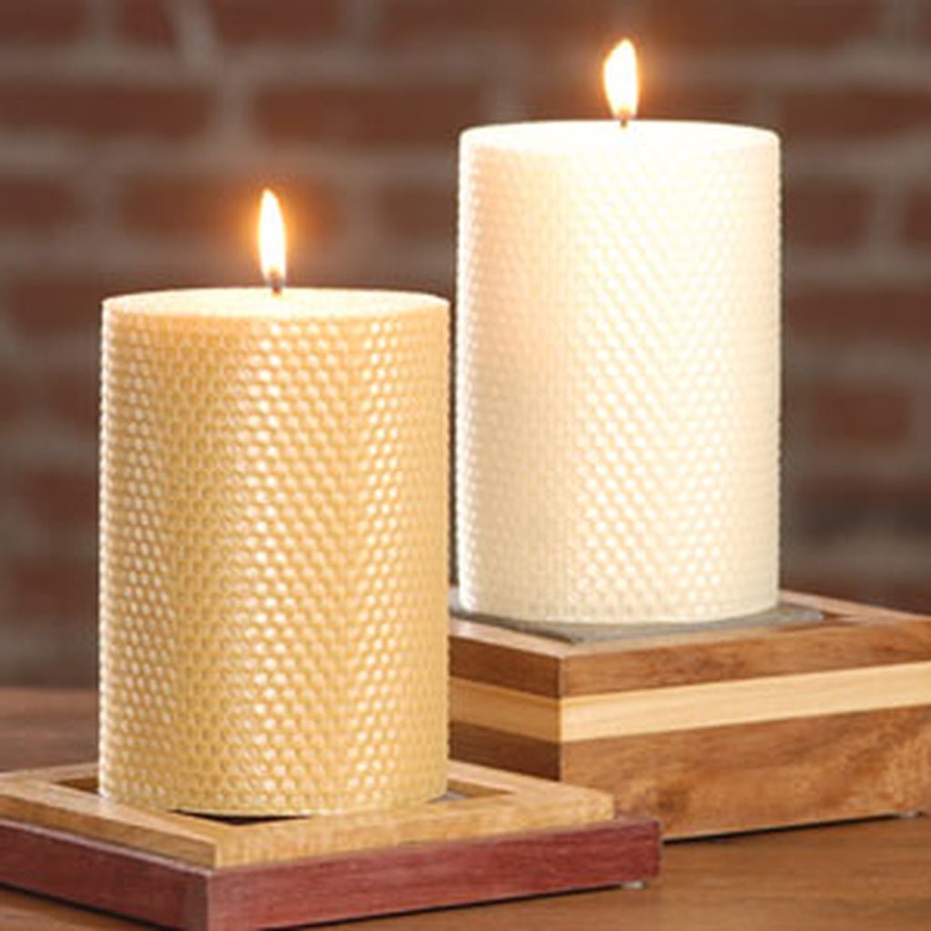 Hand-Rolled 4x Beeswax Pillars