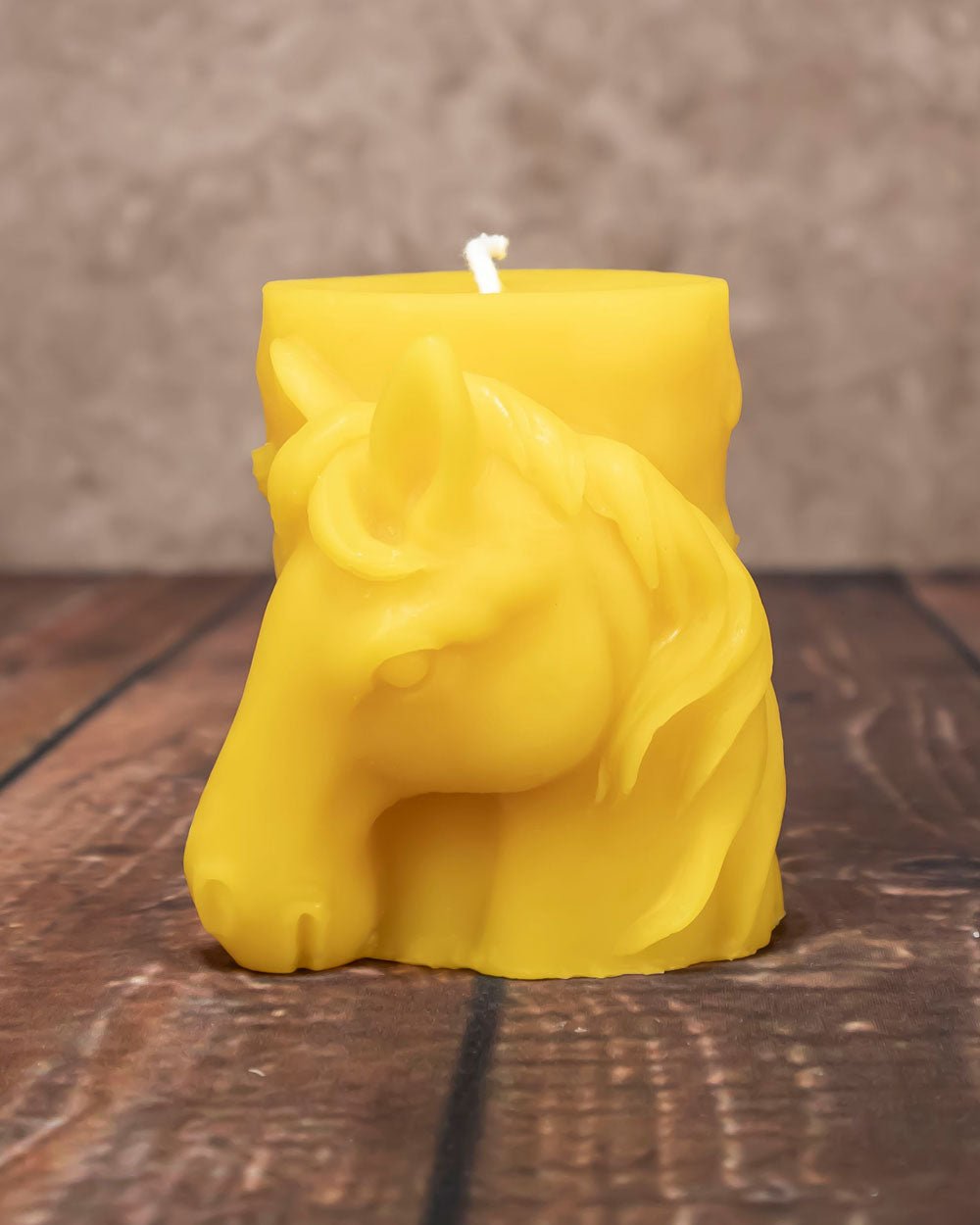 Horse Pillar Beeswax Candle