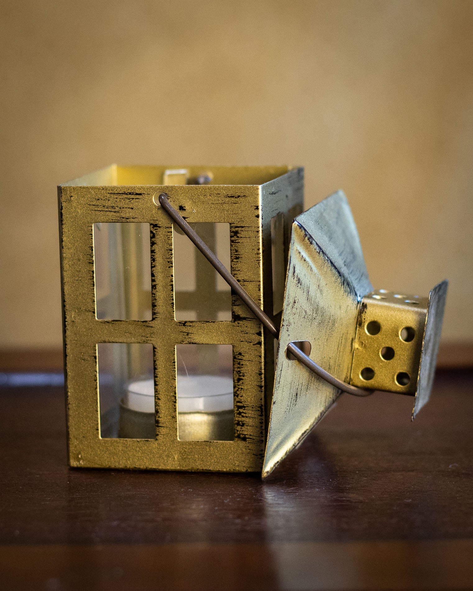Vintage Tealight Holder Lantern