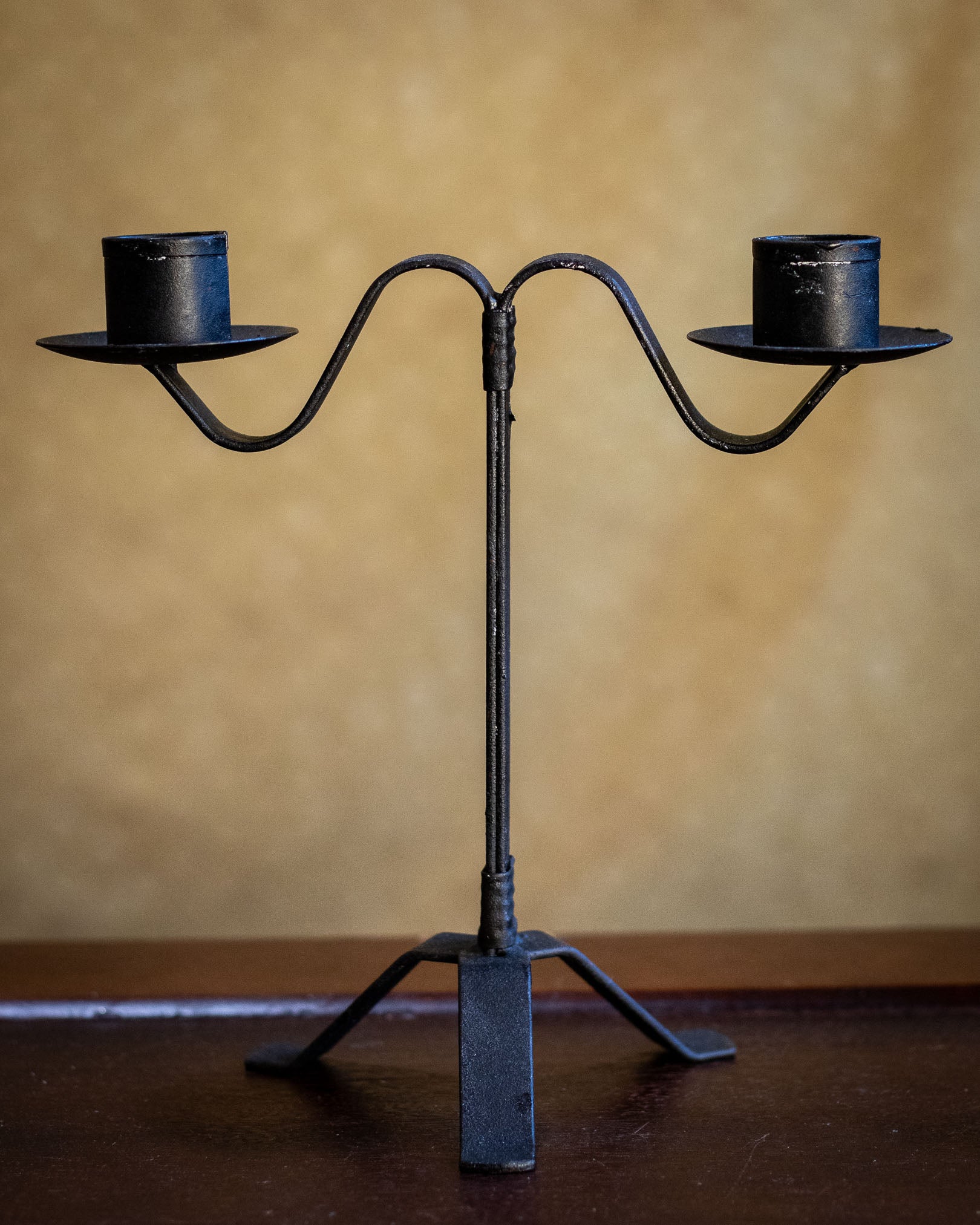 Wrought Iron Colonial Taper Candle Holder