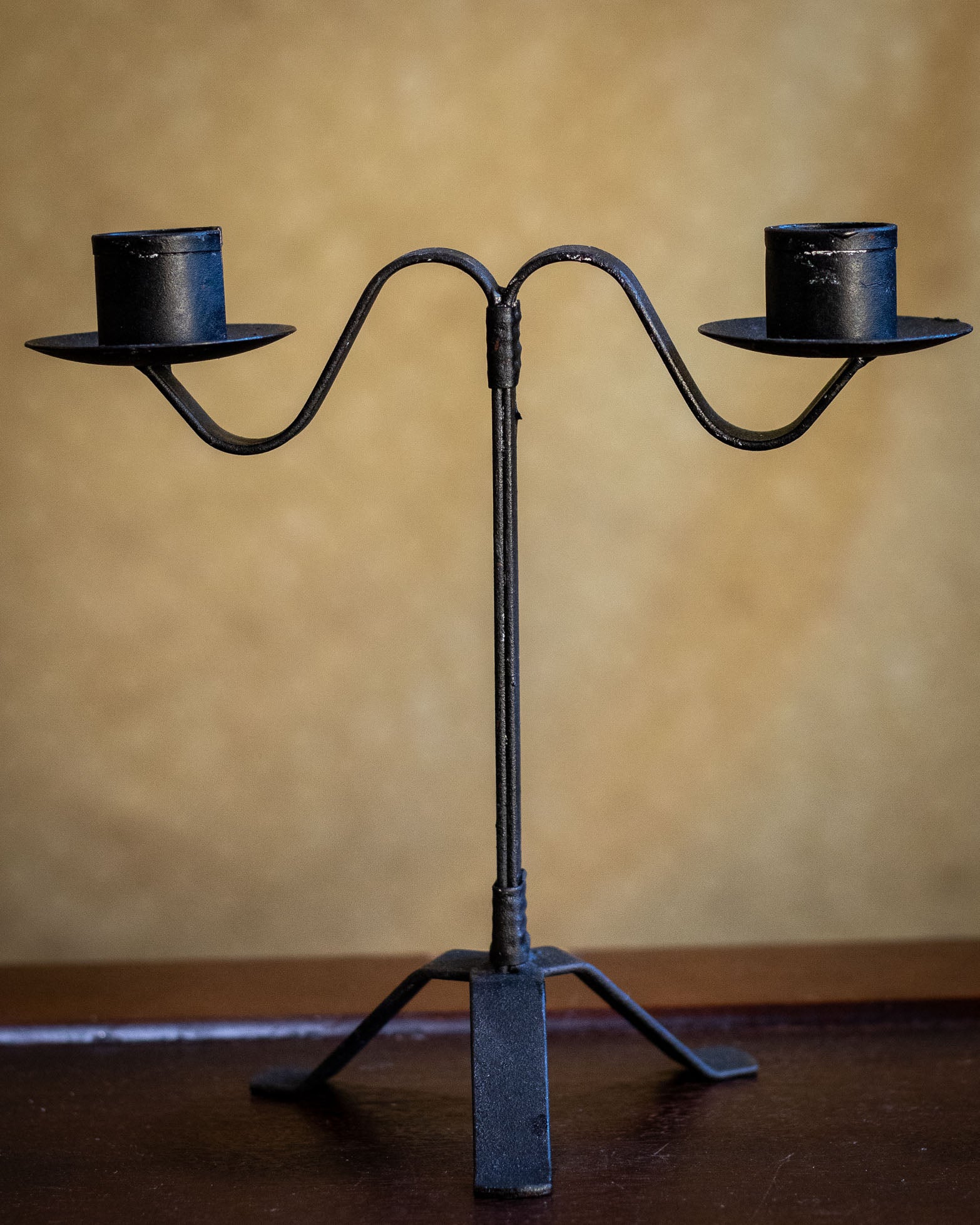 Wrought Iron Colonial Taper Candle Holder