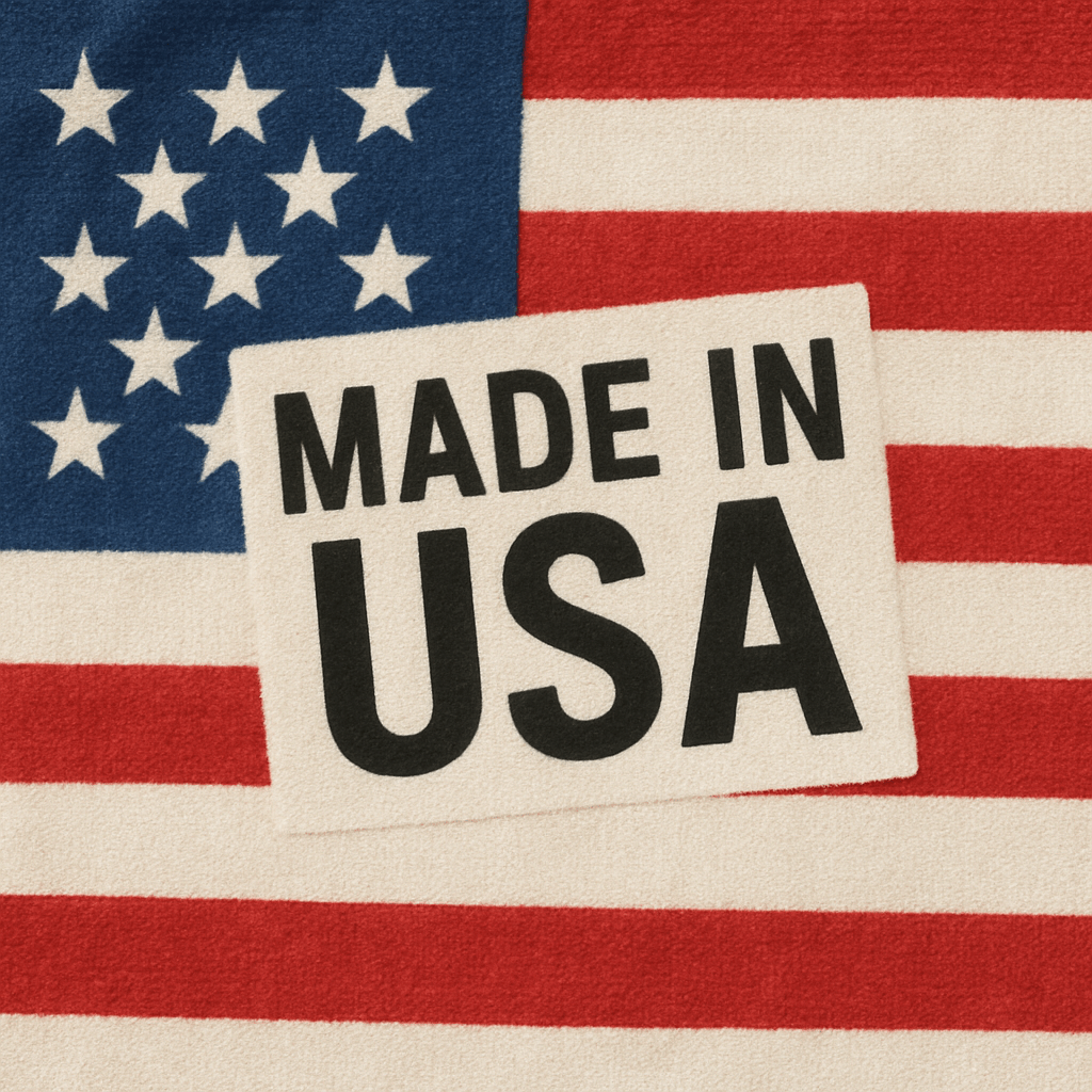 Made in USA label for Round Pillar Candle Mold, high-quality aluminum mold for candle makers.