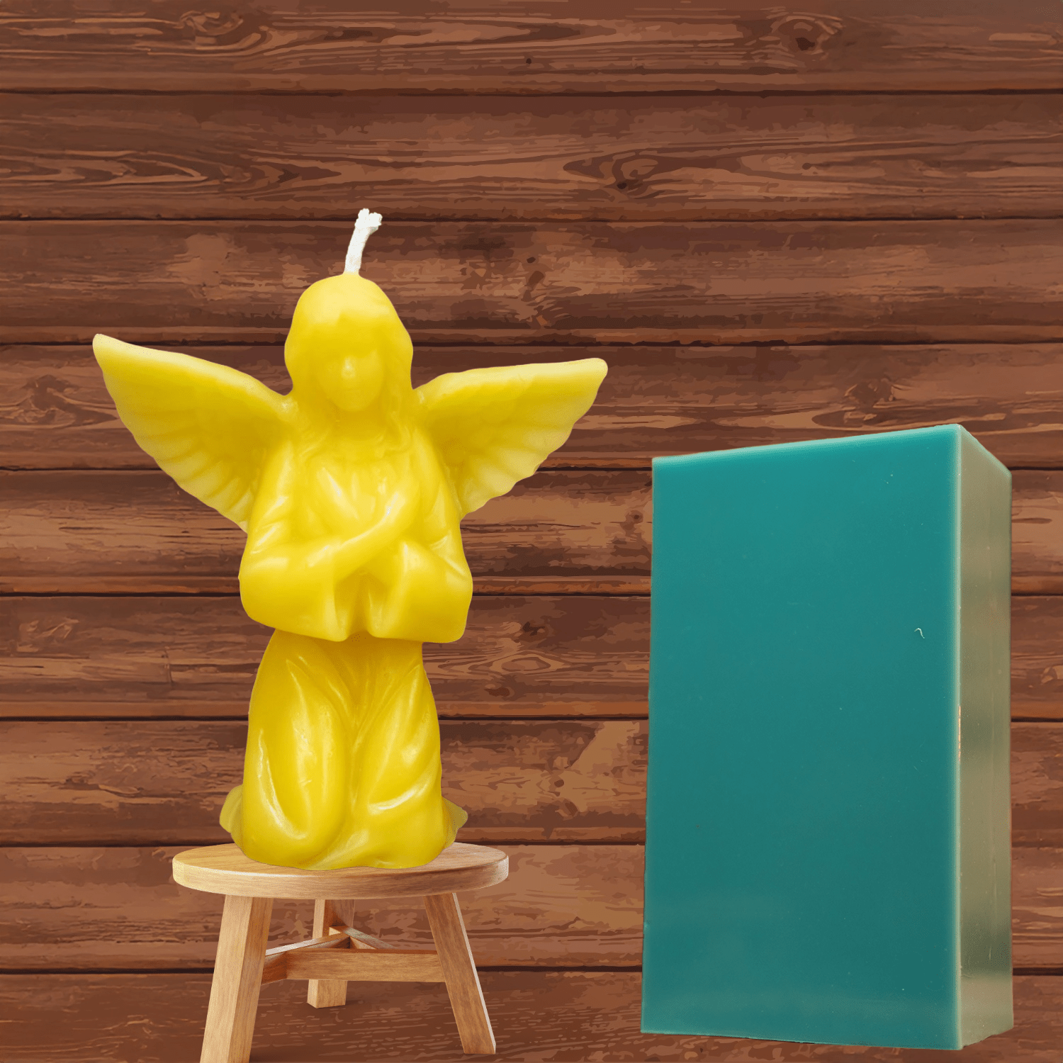 Small Guardian Angel Candle Mold