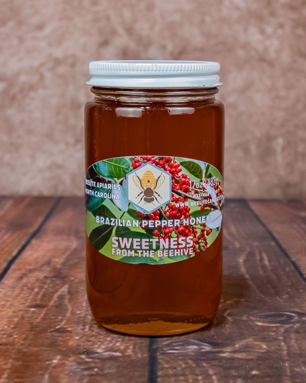 Natural Pure Brazilian Pepper Honey, Good for Allergies