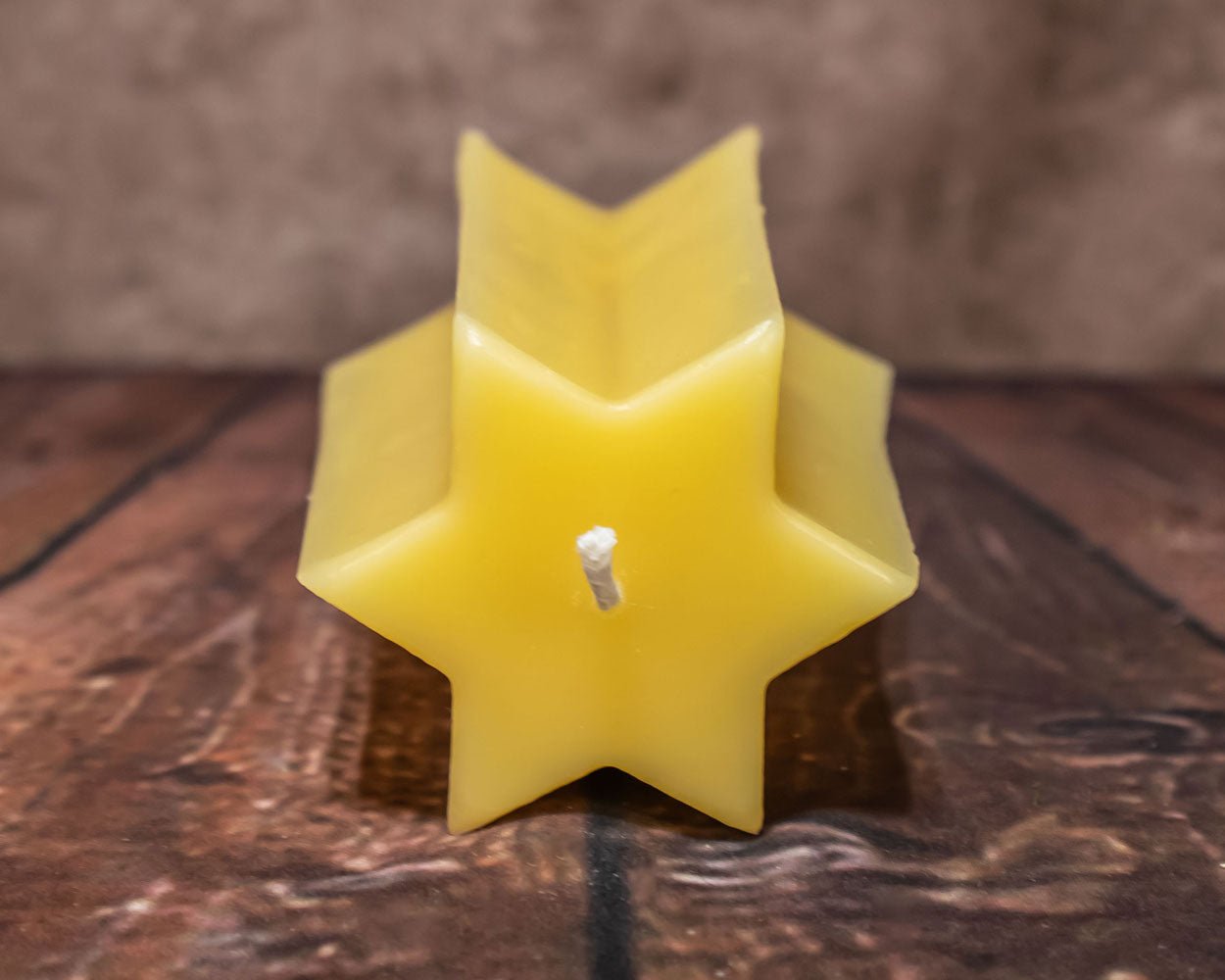 Star Pillar Pure Beeswax Candle