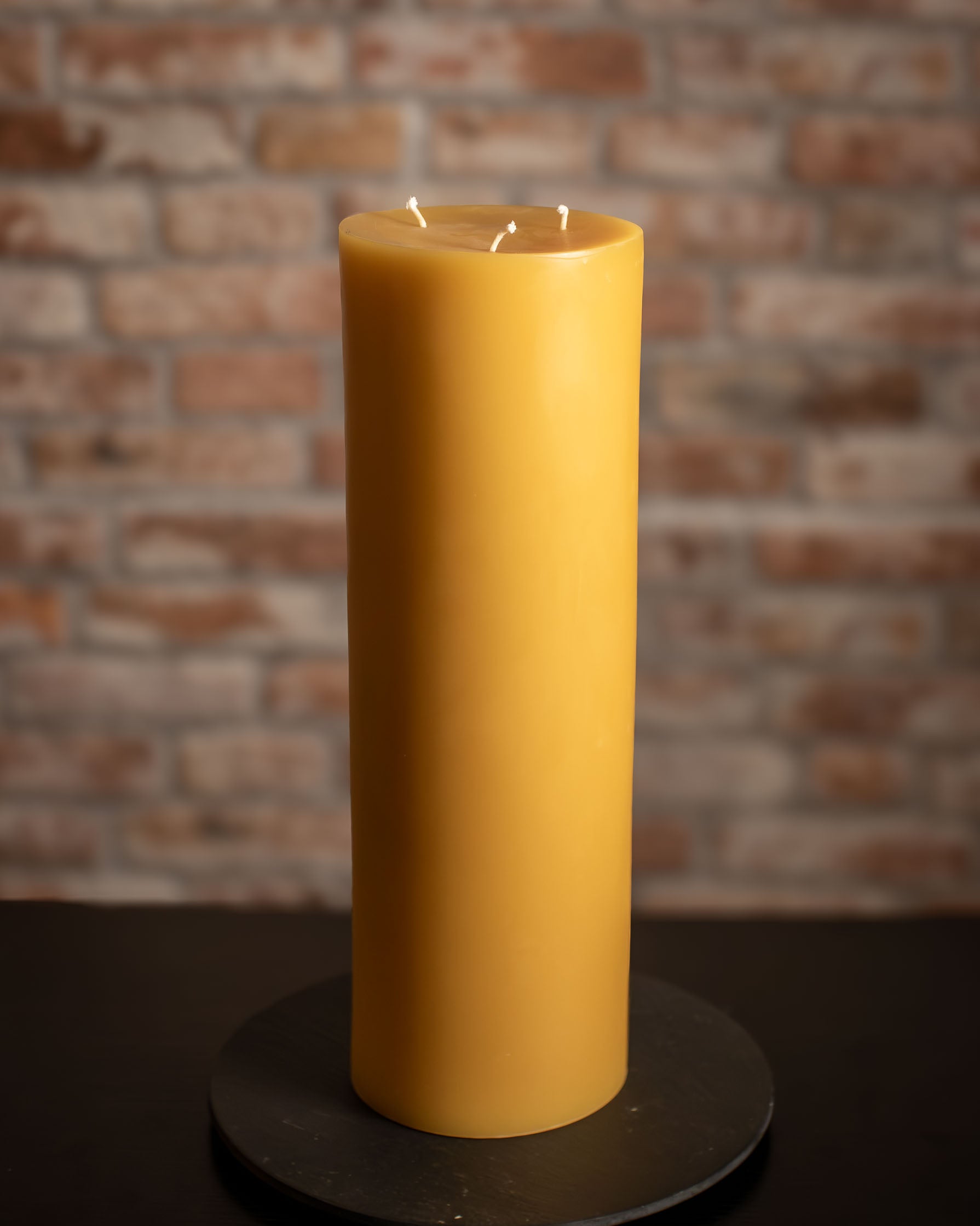 6 inch diameter 100% Pure Beeswax pillar candles