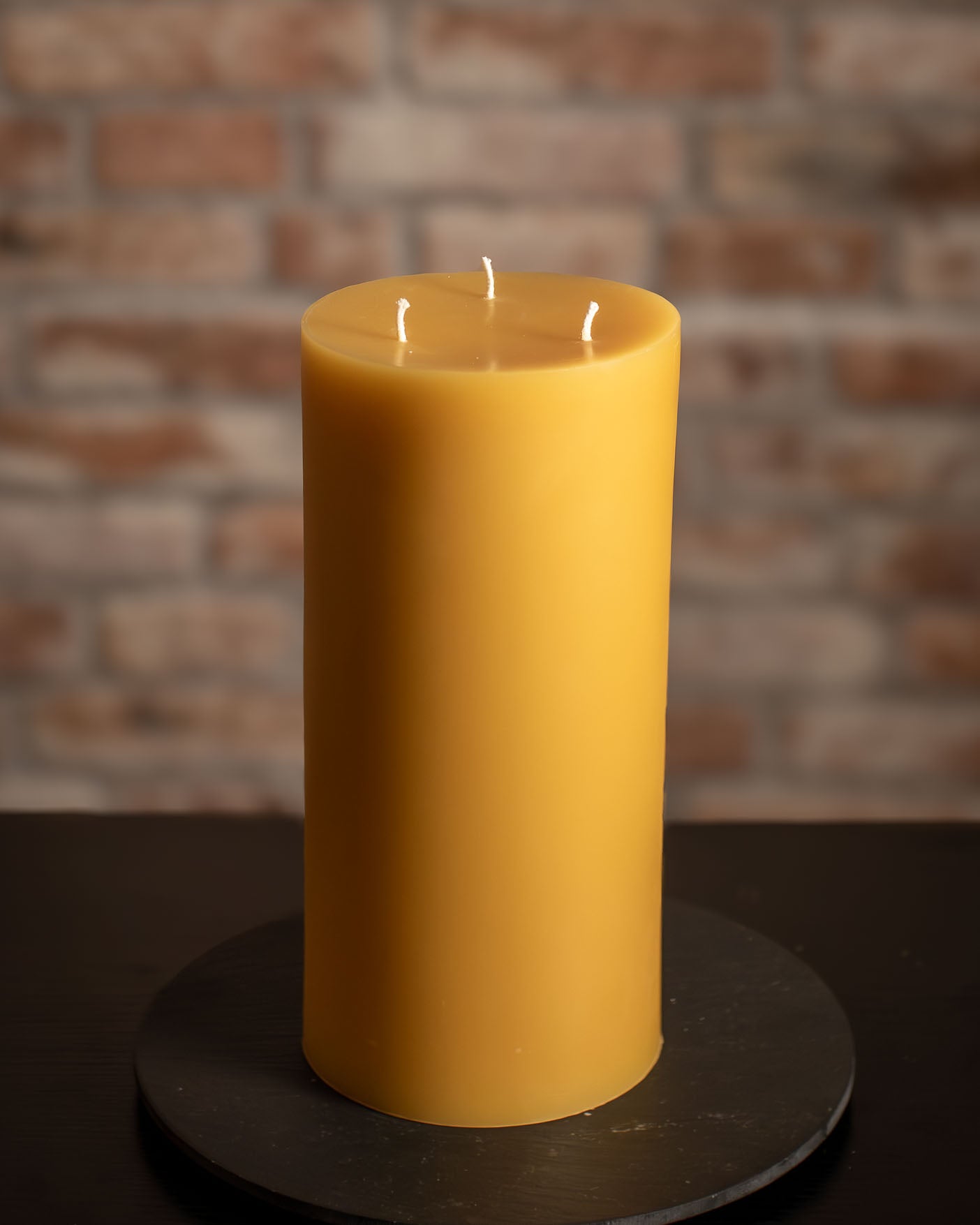 6 inch diameter 100% Pure Beeswax pillar candles
