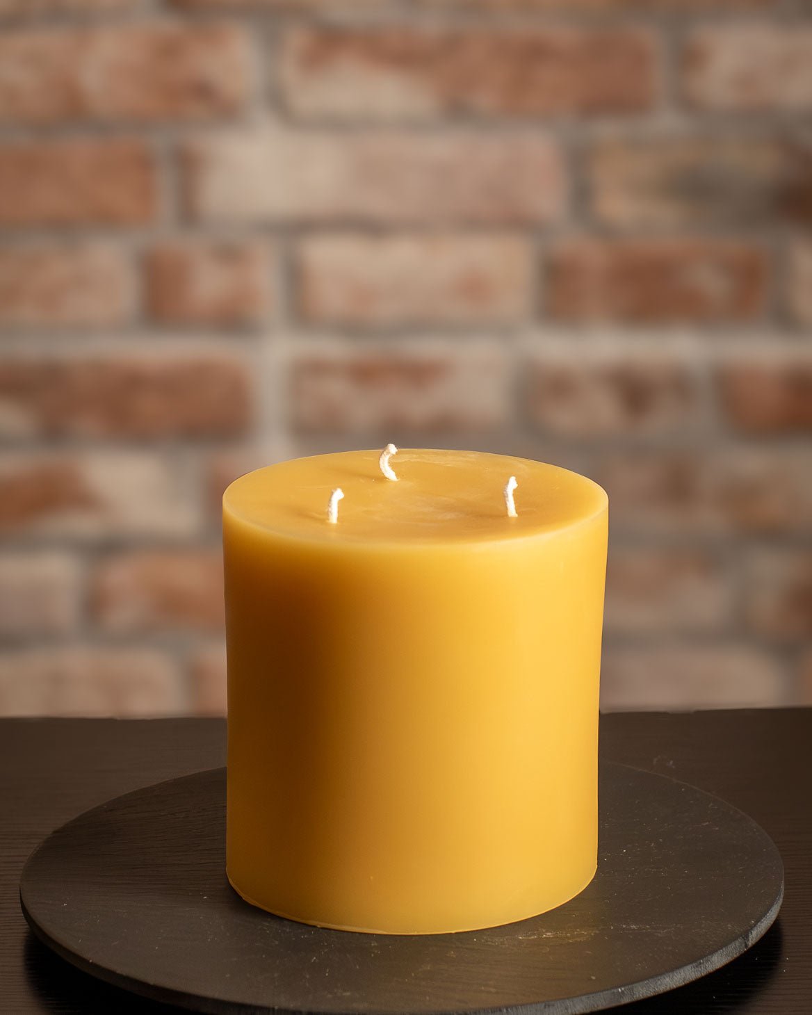 6 inch diameter 100% Pure Beeswax pillar candles