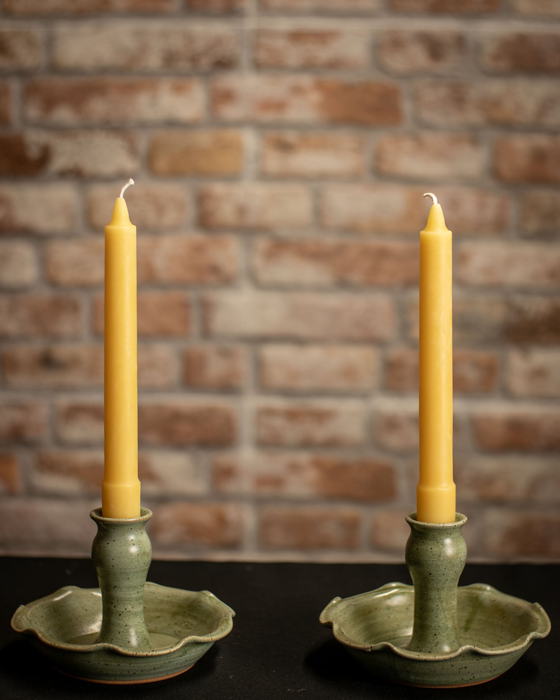 Beeswax Colonial Tapers (Pair)