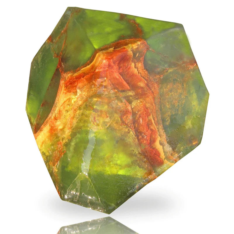 Green Garnet™ SoapRocks® • Gemstone Bath Soap • Grapefruit Passion