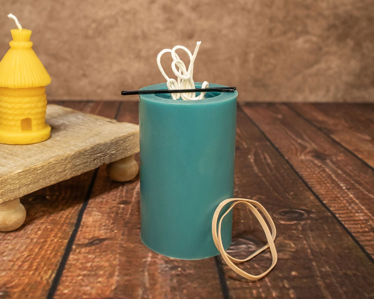 Thatched Skep Candle Mold made from urethane rubber