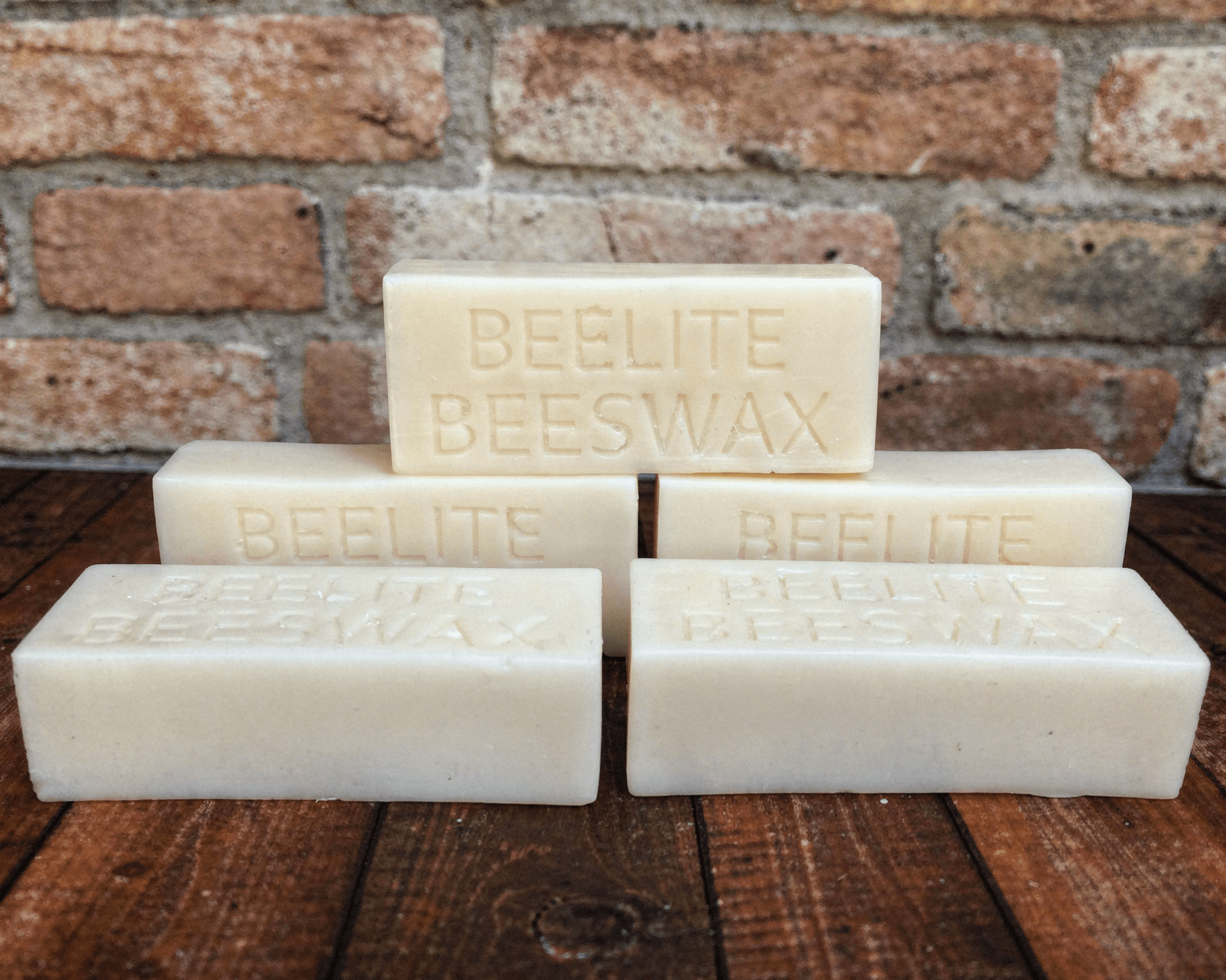 Stack of 100% pure beeswax blocks for candle making natural ivory filtered beeswax