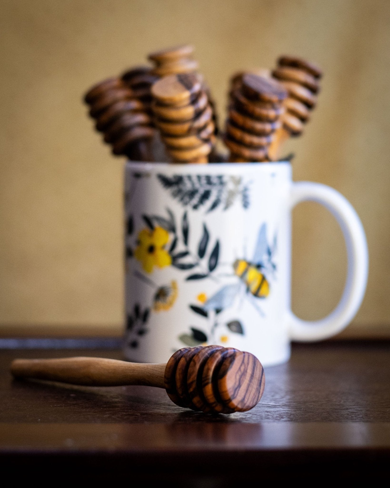 Olive Wood Honey Dipper