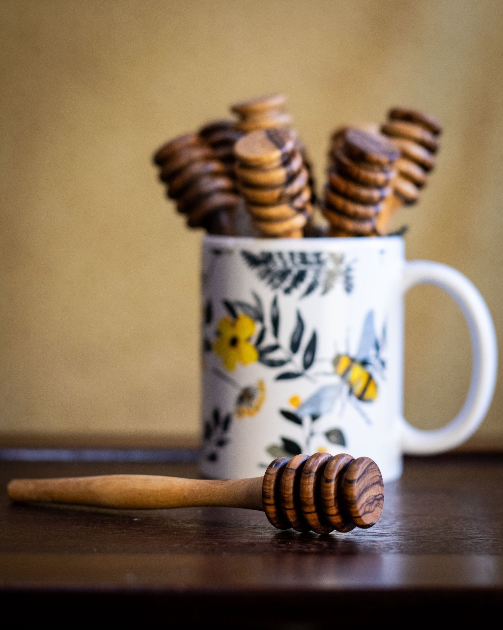 Olive Wood Honey Dipper
