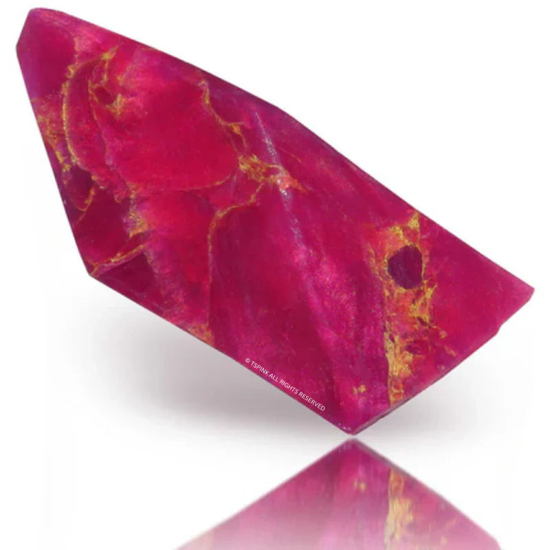 Ruby Zoisite™ SoapRocks® • Gemstone Bath Soap • Blackberry Plum