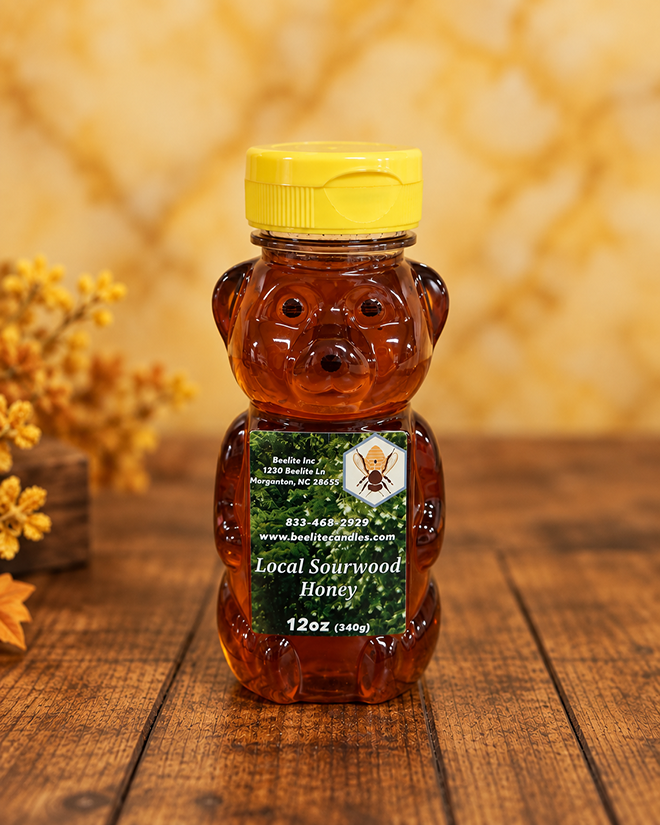 Sourwood Honey 12oz Squeeze Bear