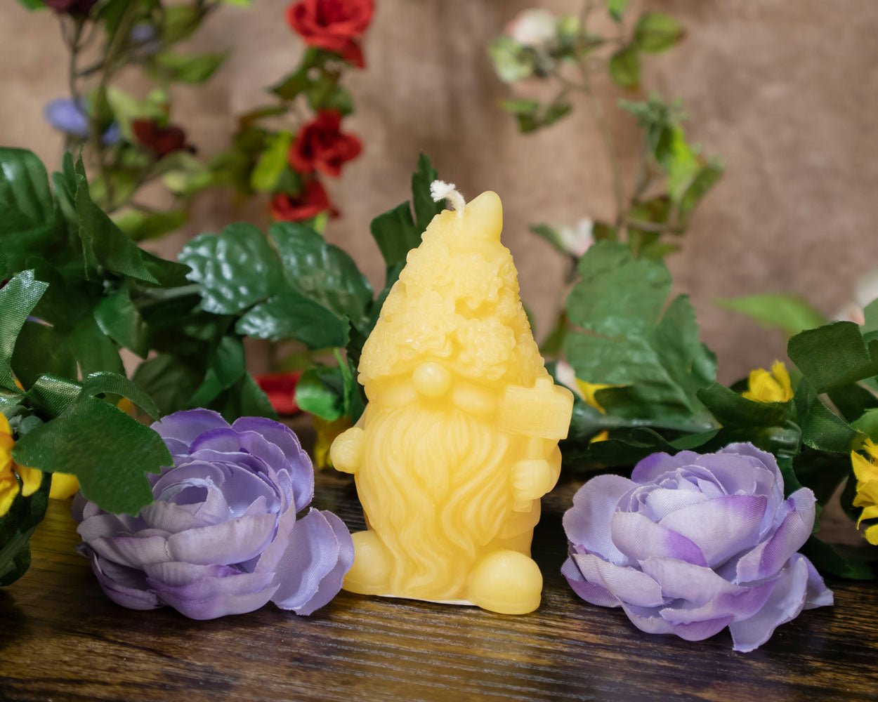 Succulent Gnome Candle