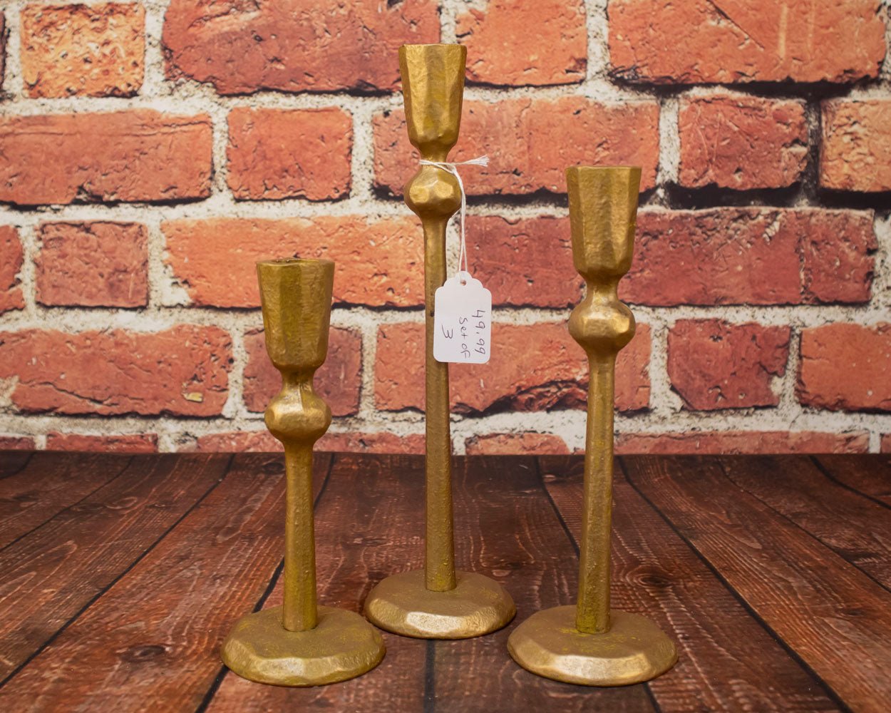 Metal Candlestick Holder Set