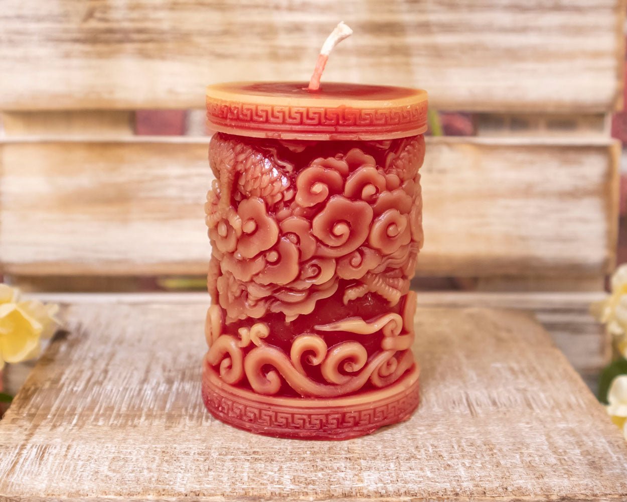 Chinese Year of the Dragon 2x3 Pillar