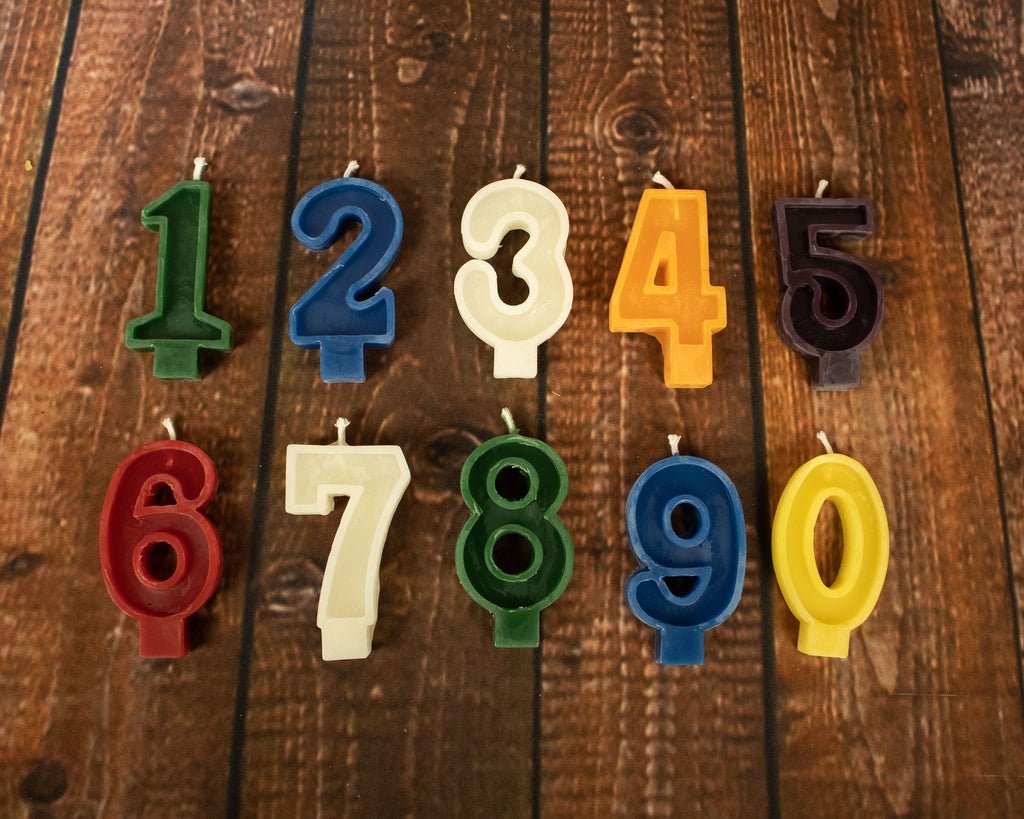 100% Pure Beeswax Birthday Candles