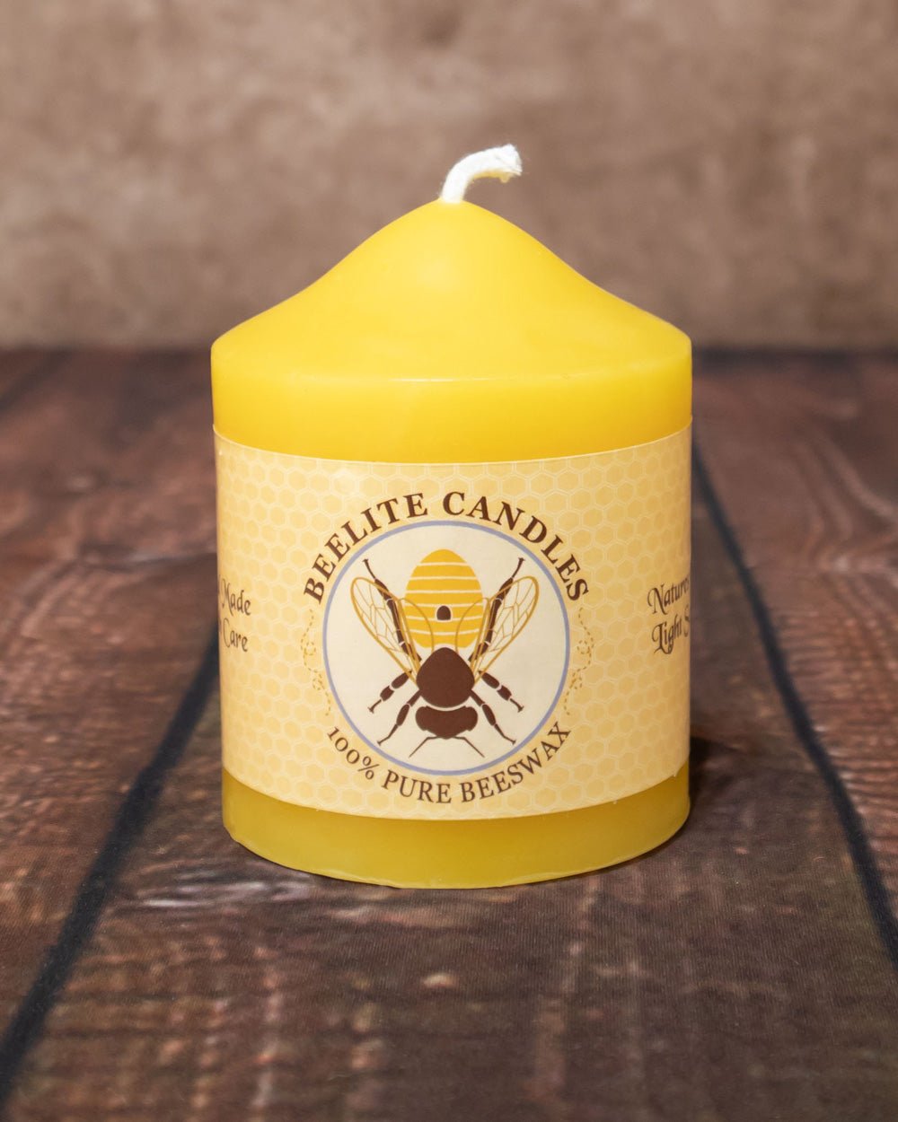 Dome Top Pillars 2½ inch diameter 100% Pure Beeswax