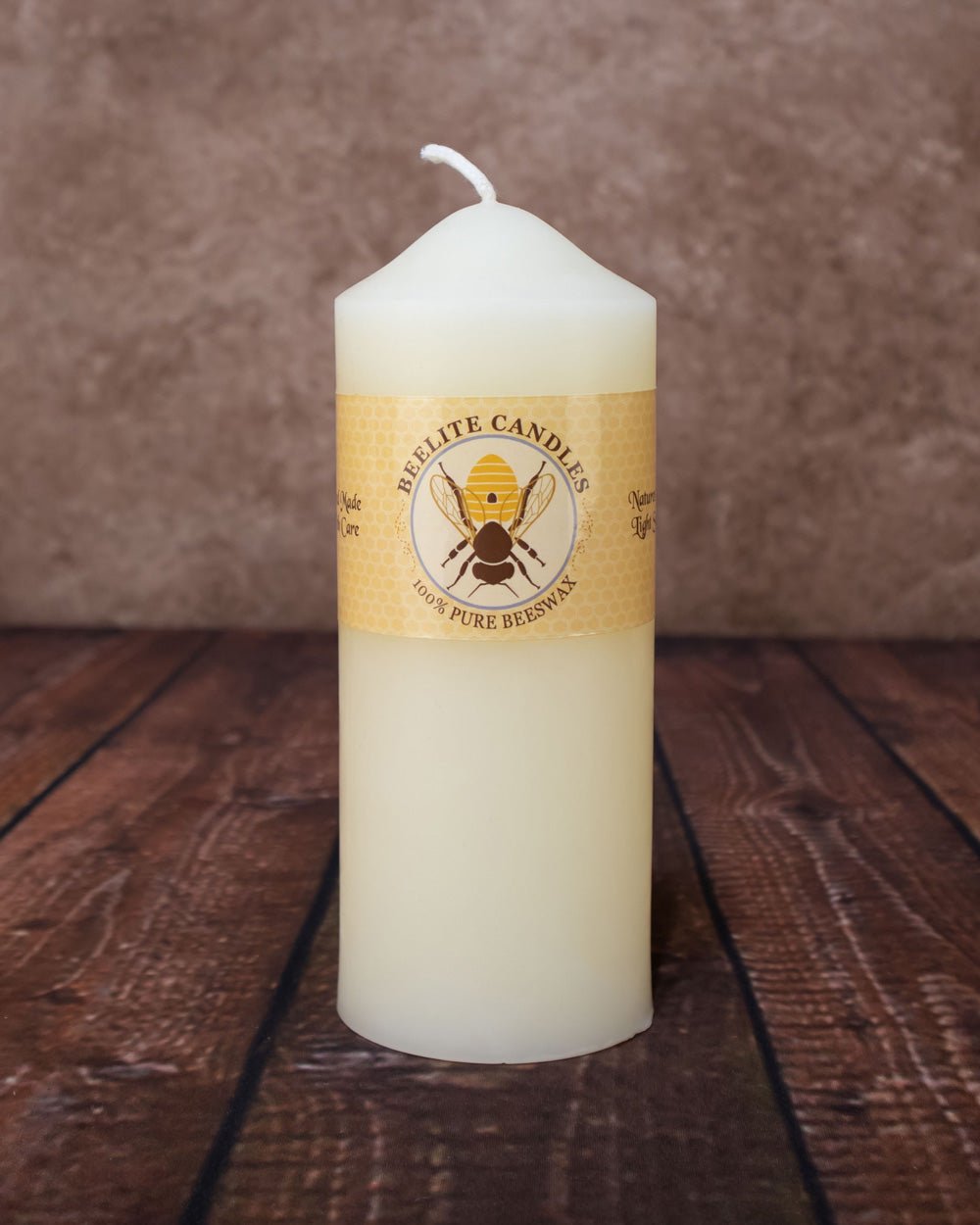 Dome Top Pillars 2½ inch diameter 100% Pure Beeswax