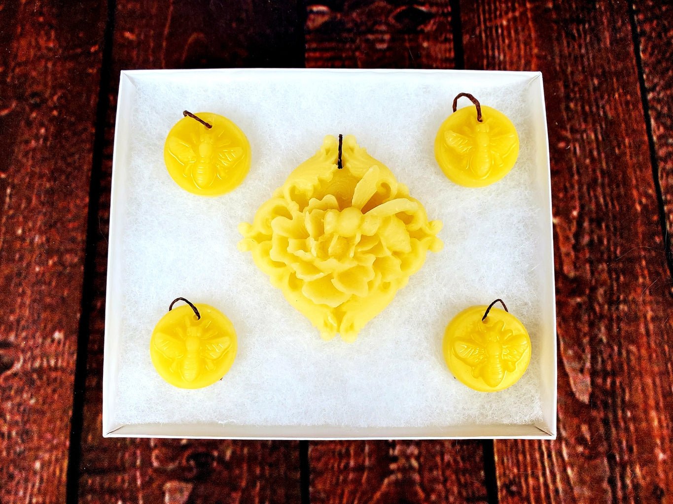 Bee Ornaments (set of 5) -3 Different Styles